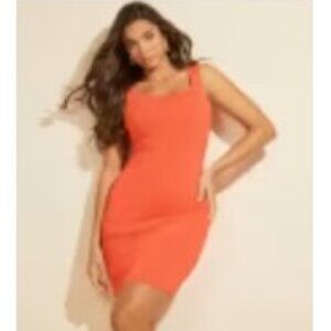 Guess Harper Sweater Dress in Orange
